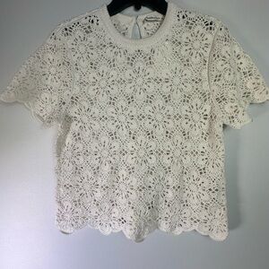 Elegant Lace White Top